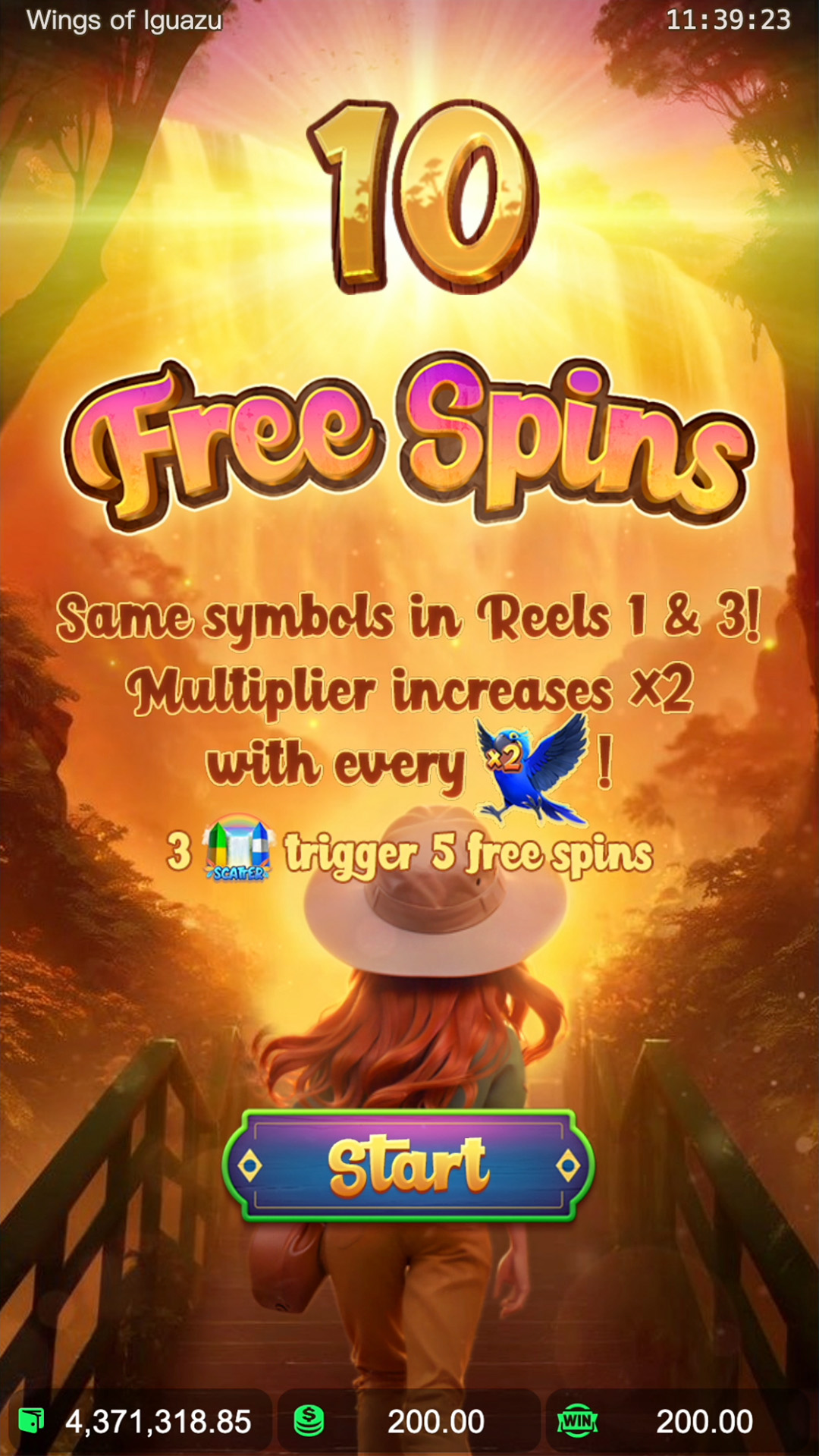 ทดลองเล่น Wings of Iguazu ผจญภัยในโลกแห่งธรรมชาติลุ้นรางวัล 20 ฟีเจอร์ฟรีสปิน ในเกมสล็อตนกแก้ว