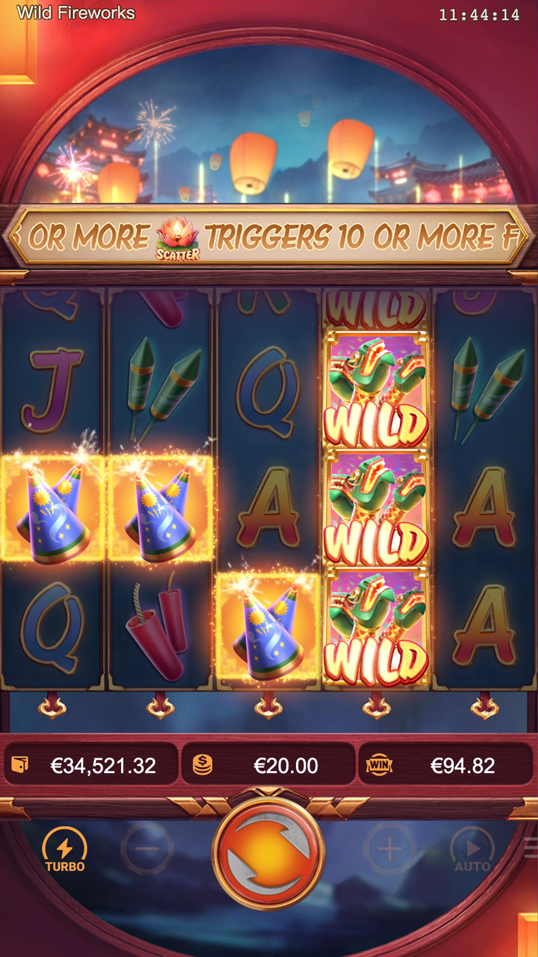 ทดลองเล่น Wild Fireworks สล็อตดอกไม้ไฟในคืนแห่งเทศกาลฤดูร้อน 20 สล็อตดอกไม้ไฟ stacked wild